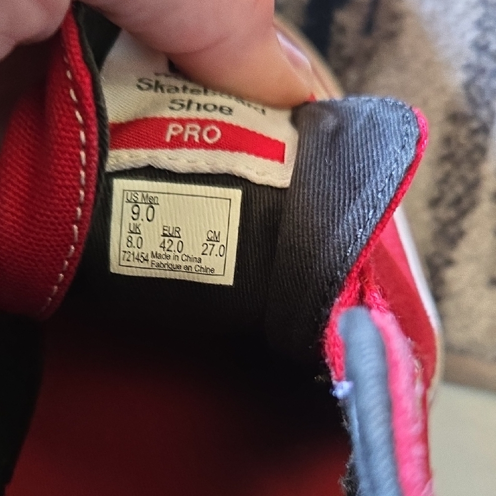 Vans Pro Skate Shoes - Red and Black